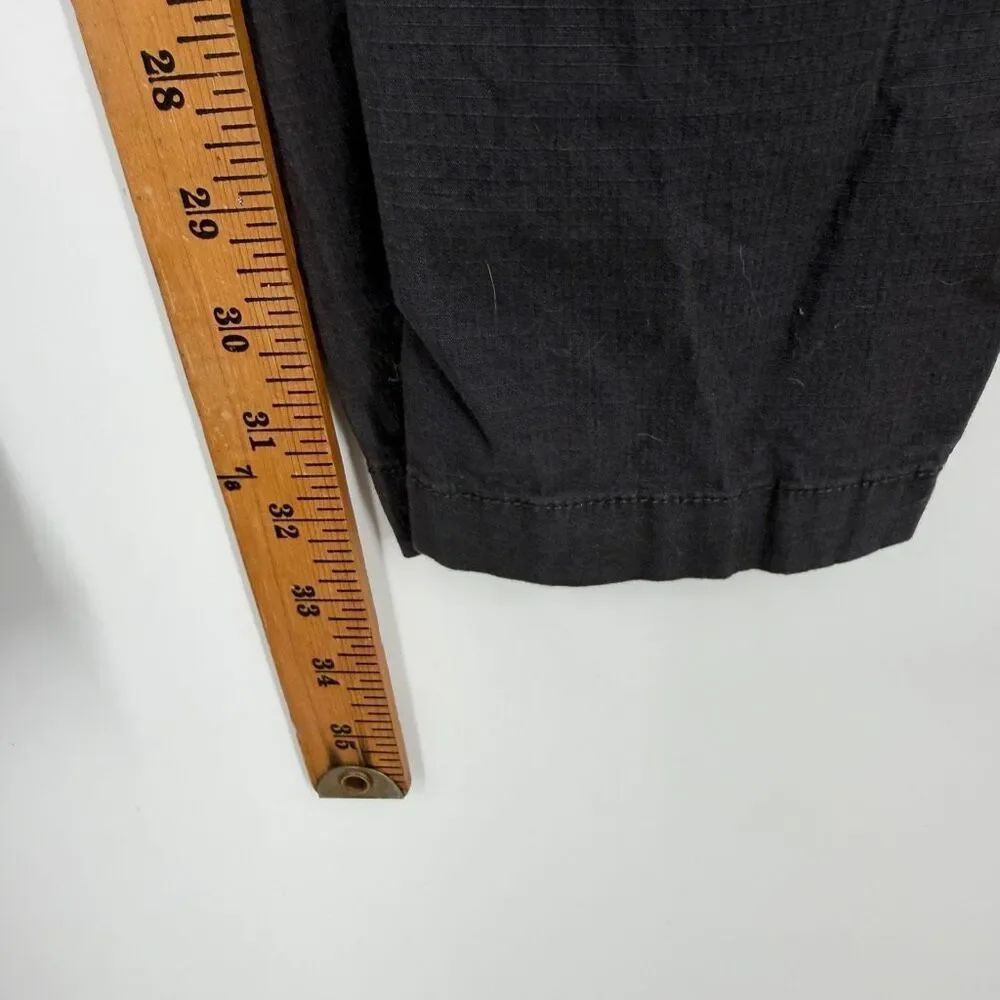 Vuori Charcoal Gray Ripstop Drawstring Outdoor Hiking Climber Pants Size Medium